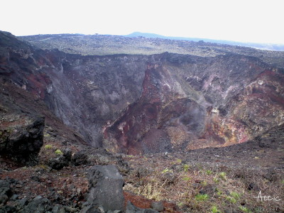 伊豆大島 噴火口
