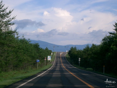 浅間山付近の道路