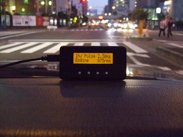 USB接続のサブモニター 16×2 LCD （オレンジ / 4ボタン / 警告LED）